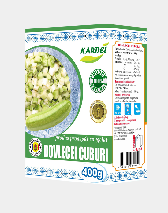 Кабачки кубиками
