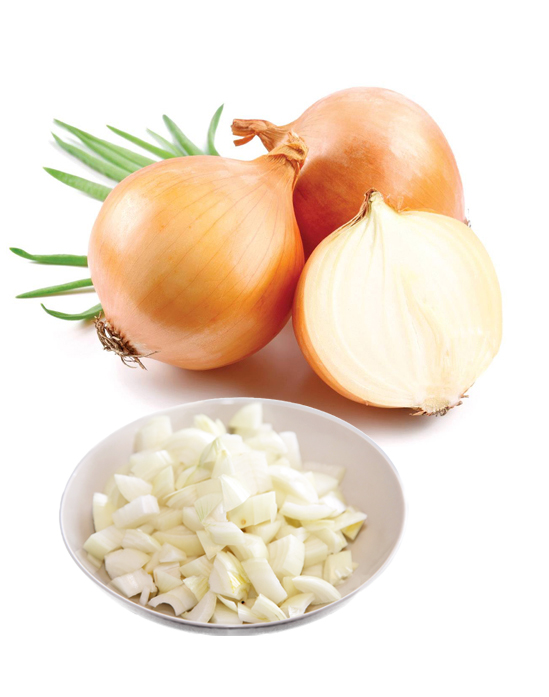 Лук кубиками