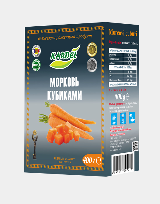 Морковь кубики